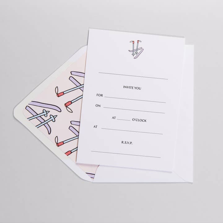 Après-Ski Invitations for wholesale by Dear Annabelle