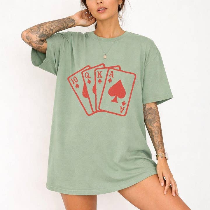 Couleurs Confort - T-shirt Graphique Cartes à Jouer pour la vente par Printliss