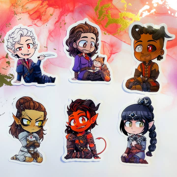 Baldur's Gate 3 Stickers for wholesale by TheStarfishface