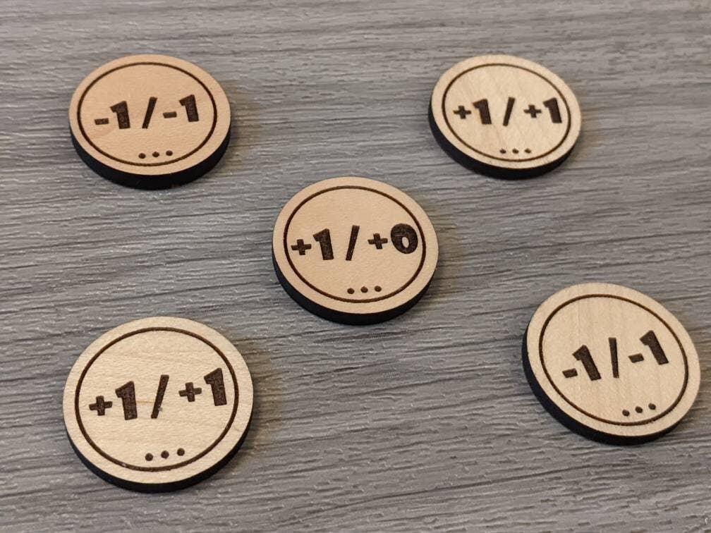 Chikai Shop - Vente Jeux de société - Jetons en bois PYO Magic : The Gathering pour compteurs4