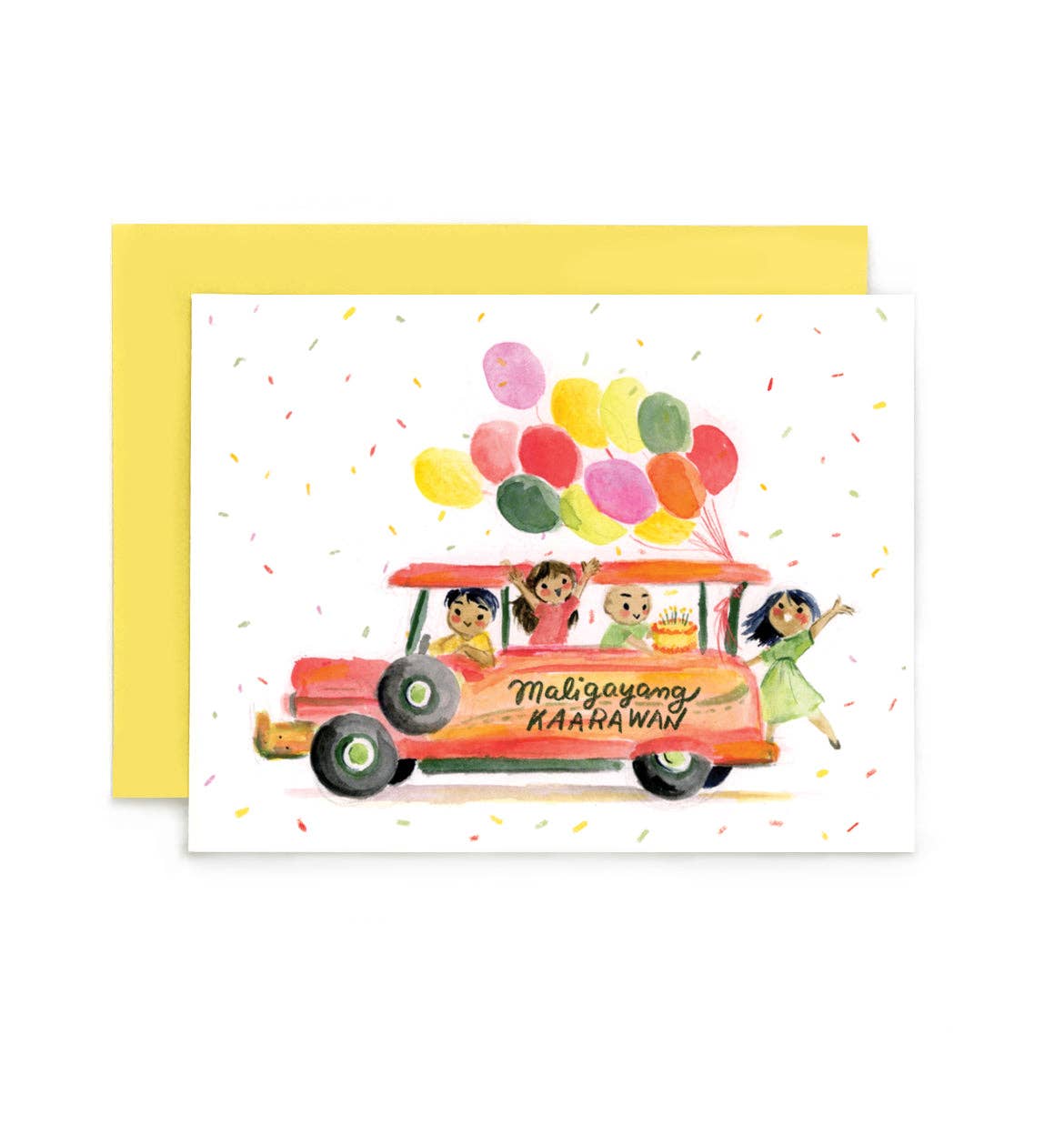 Le Petit Elefant - Wholesale Birthday Card - Maligayang Kaarawan Jeepney Birthday Card