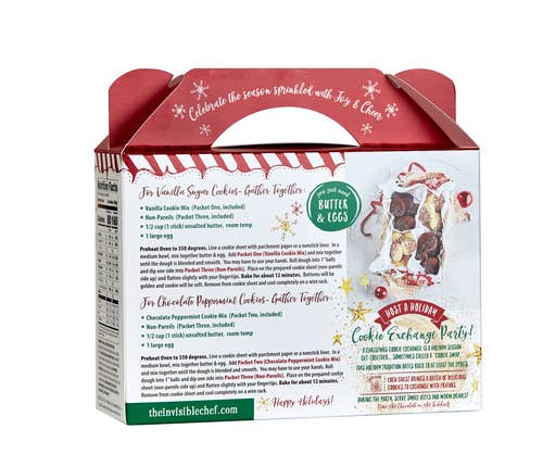 The Invisible Chef - Vente Préparation pour biscuits - Kit d'échange de biscuits menthe poivrée et vanille - 23,5 oz1