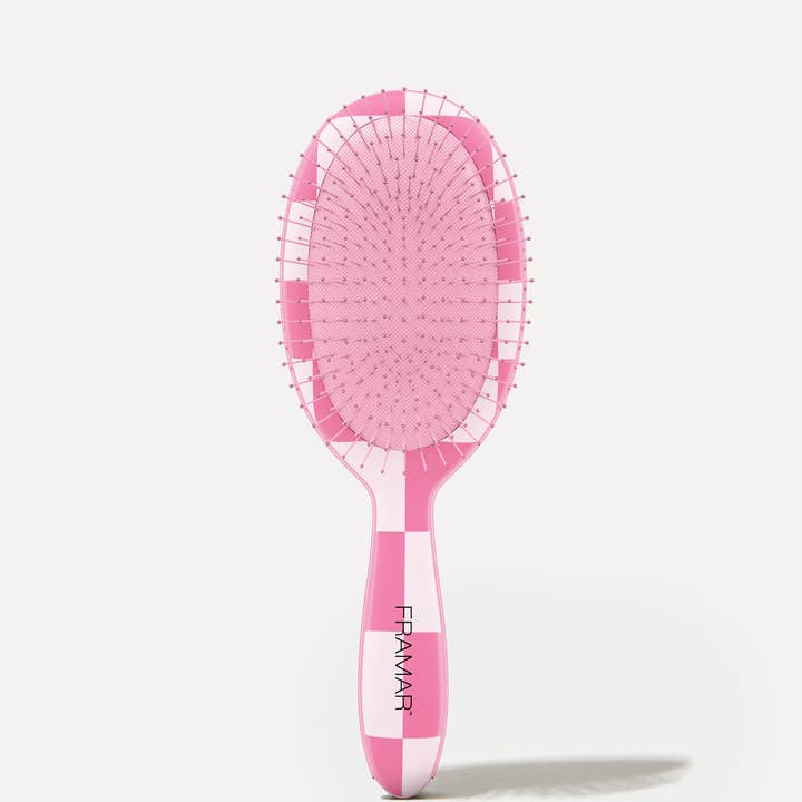 Framar Hair Brushes & Hair Accessories - Wholesale Hair Brush/Comb - FRAMAR Checkered Detangling Brush, Wet Hair Brush Detangler1