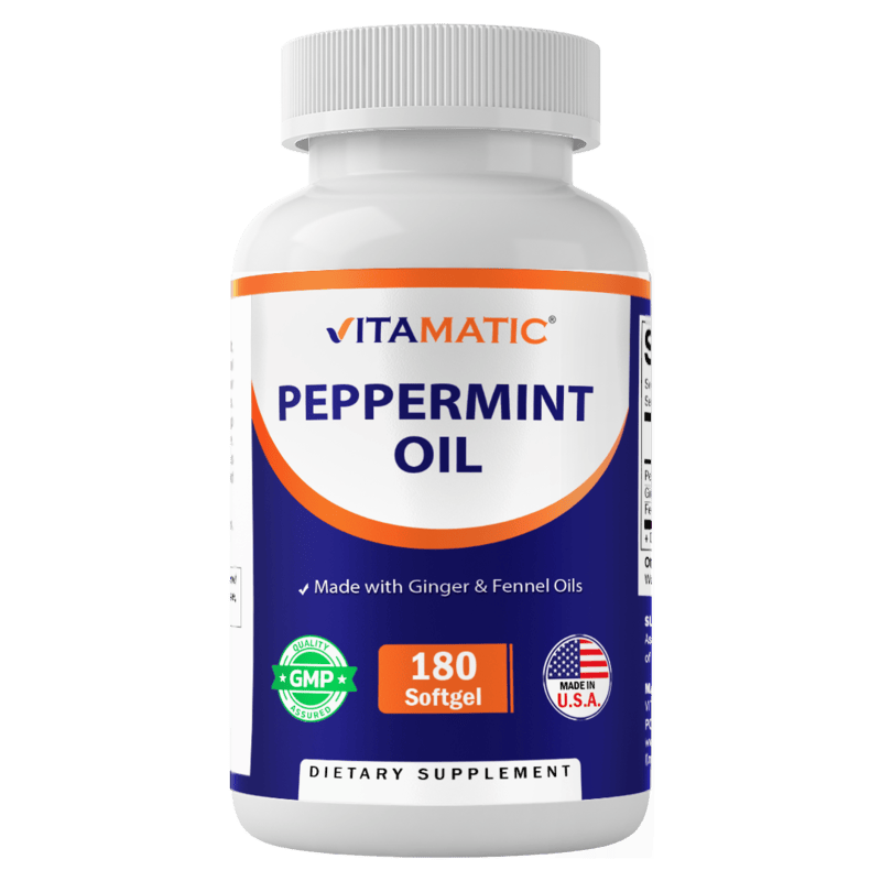 Vitamatic - Wholesale Oral Supplement/Vitamin - Vitamatic | Peppermint Oil | 180 Softgels0