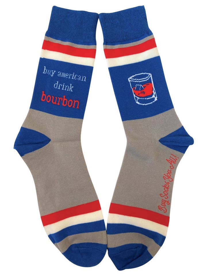 Comprar Calcetines American Drink Bourbon para hombre para venta al por mayor de Buy Socks You All