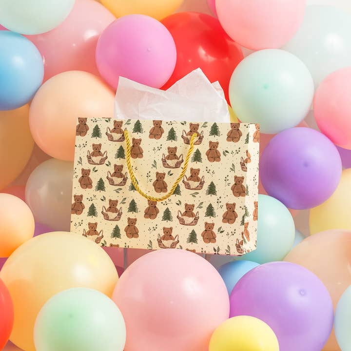 Jaybee Design - Wholesale Cadeautasje - Kleine Beer Patroon Cadeauzakje2