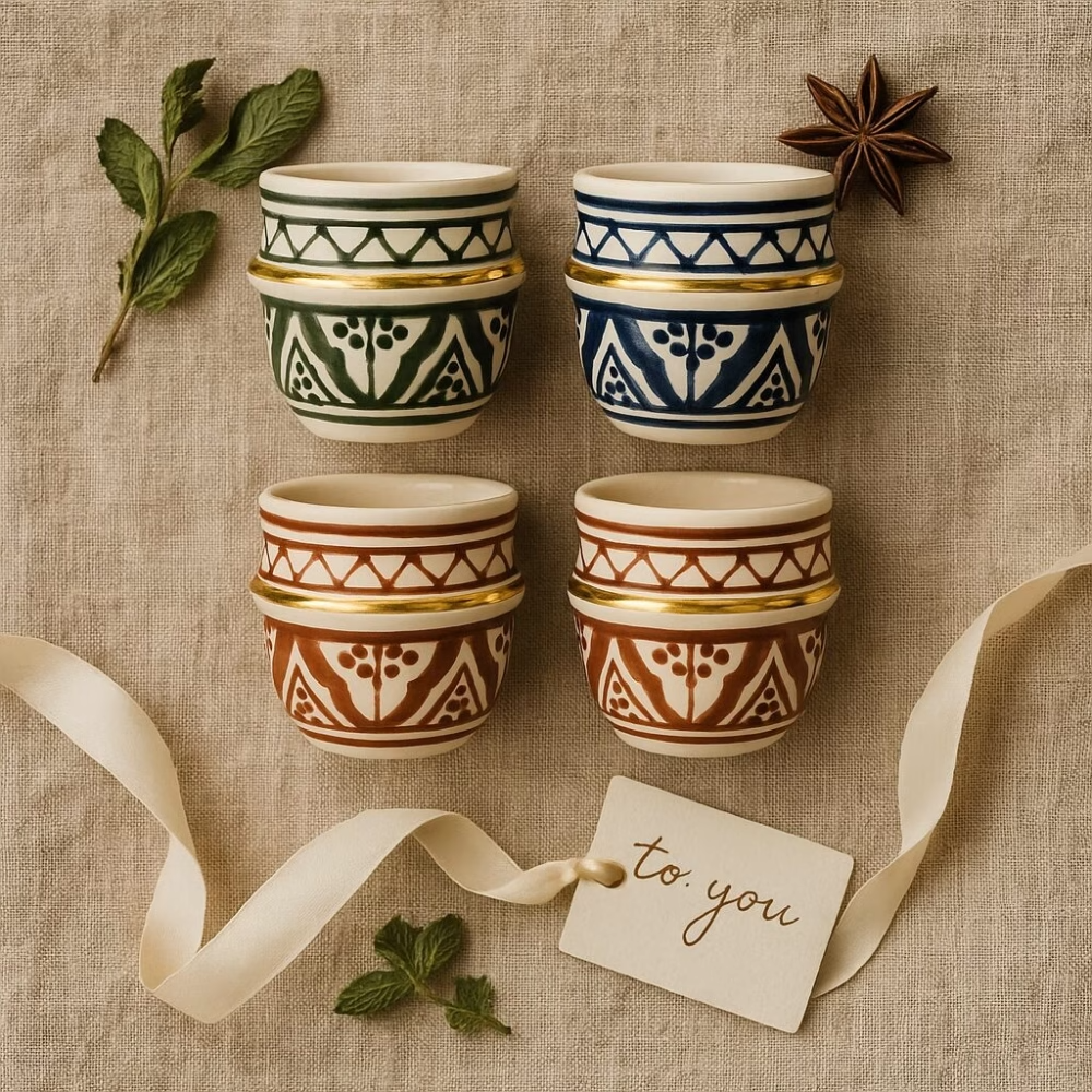 High crafty - Wholesale Coffee/Tea Cup - Hand-Painted Gold-Rim Espresso Cup – Artisan Ceramic – 2 oz 13