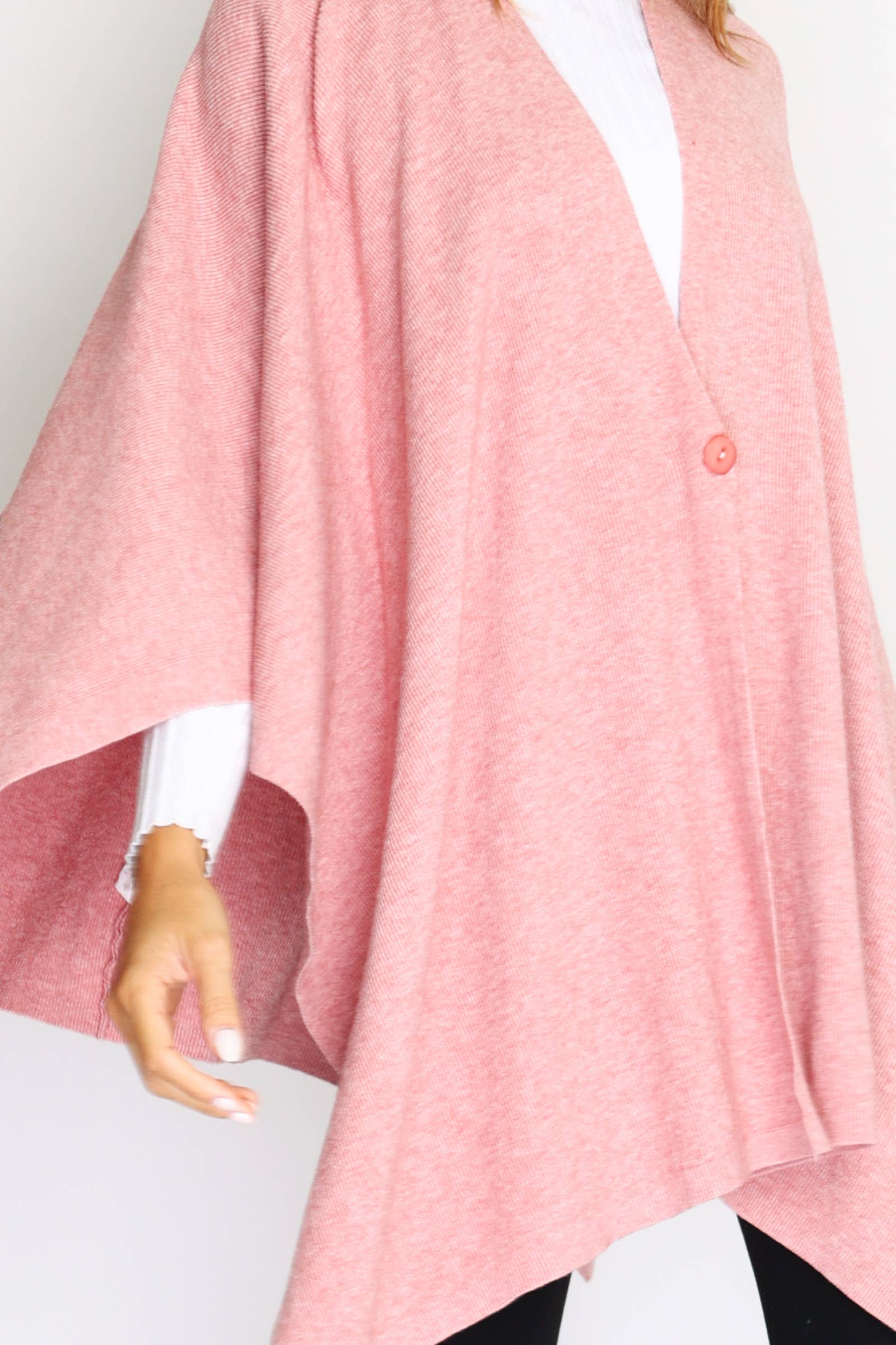 ORNELLA PARIS - Wholesale Poncho - Women's - Ponchos with one button LEL-G8757

10