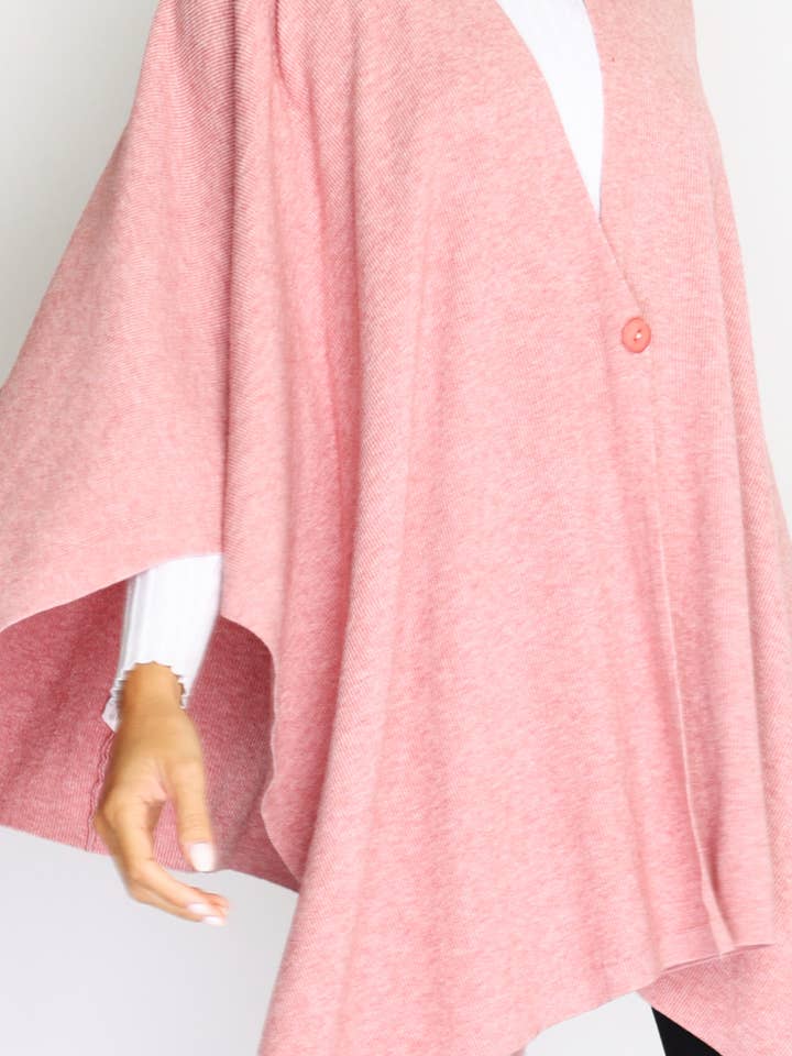 ORNELLA PARIS - Wholesale Poncho - Women's - Ponchos with one button LEL-G8757
10