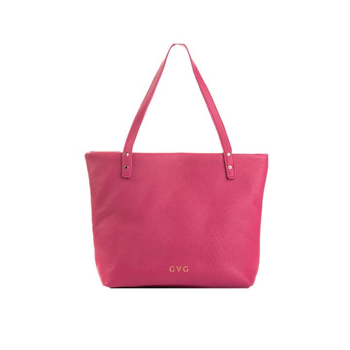 Læder Tote - Pink for engroshandel hos GVG Accessories