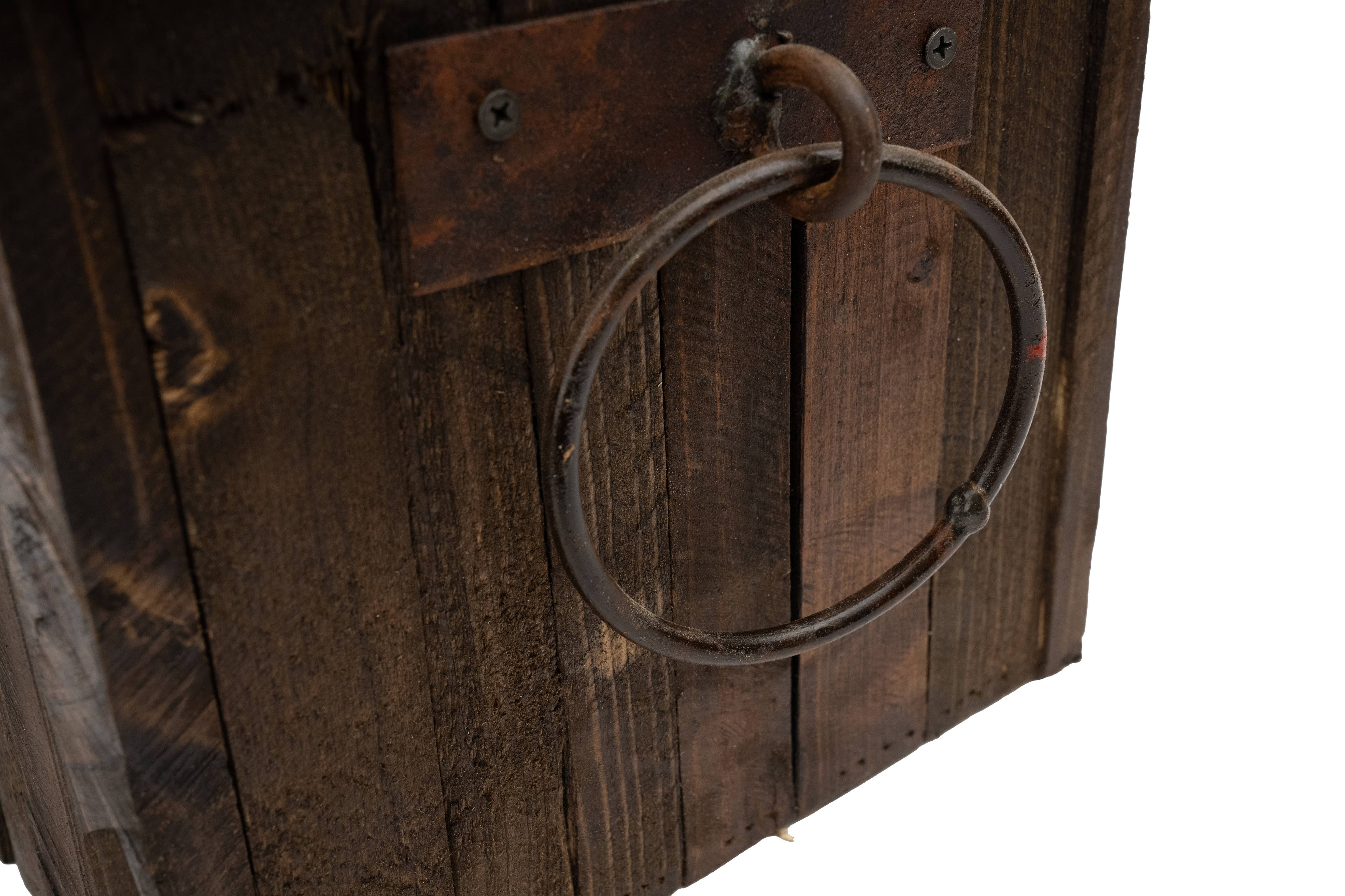 My Amigos Imports - Wholesale Planter Box - Gardner Rustic Wooden Square-Planter-11x11x10H-Garden Decor17