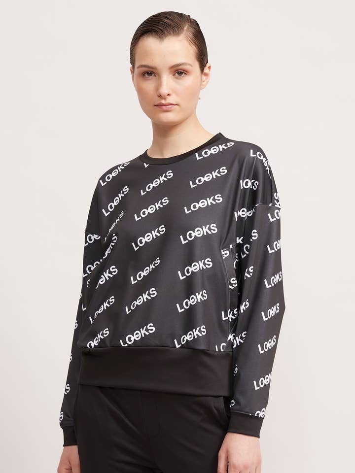 pull à imprimé intégral pour femme pour la vente par Looks By Wolfgang Joop