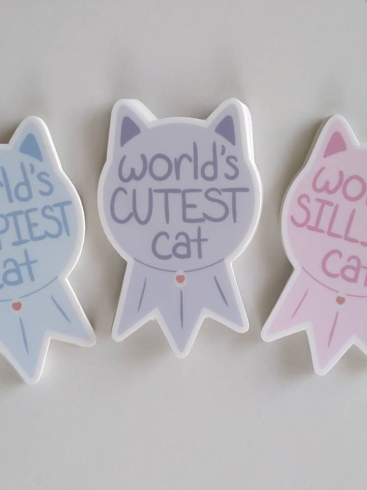 Cat Award Stickers for wholesale by Art by Irene