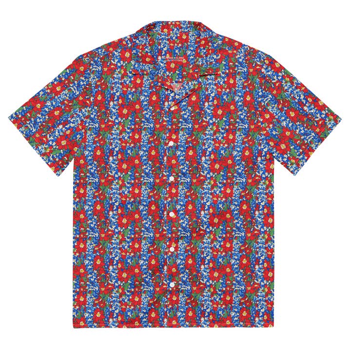 Wildflower Mirage: Rustic Floral Button-Up Shirt for wholesale by Texas Eclipse Outfitters