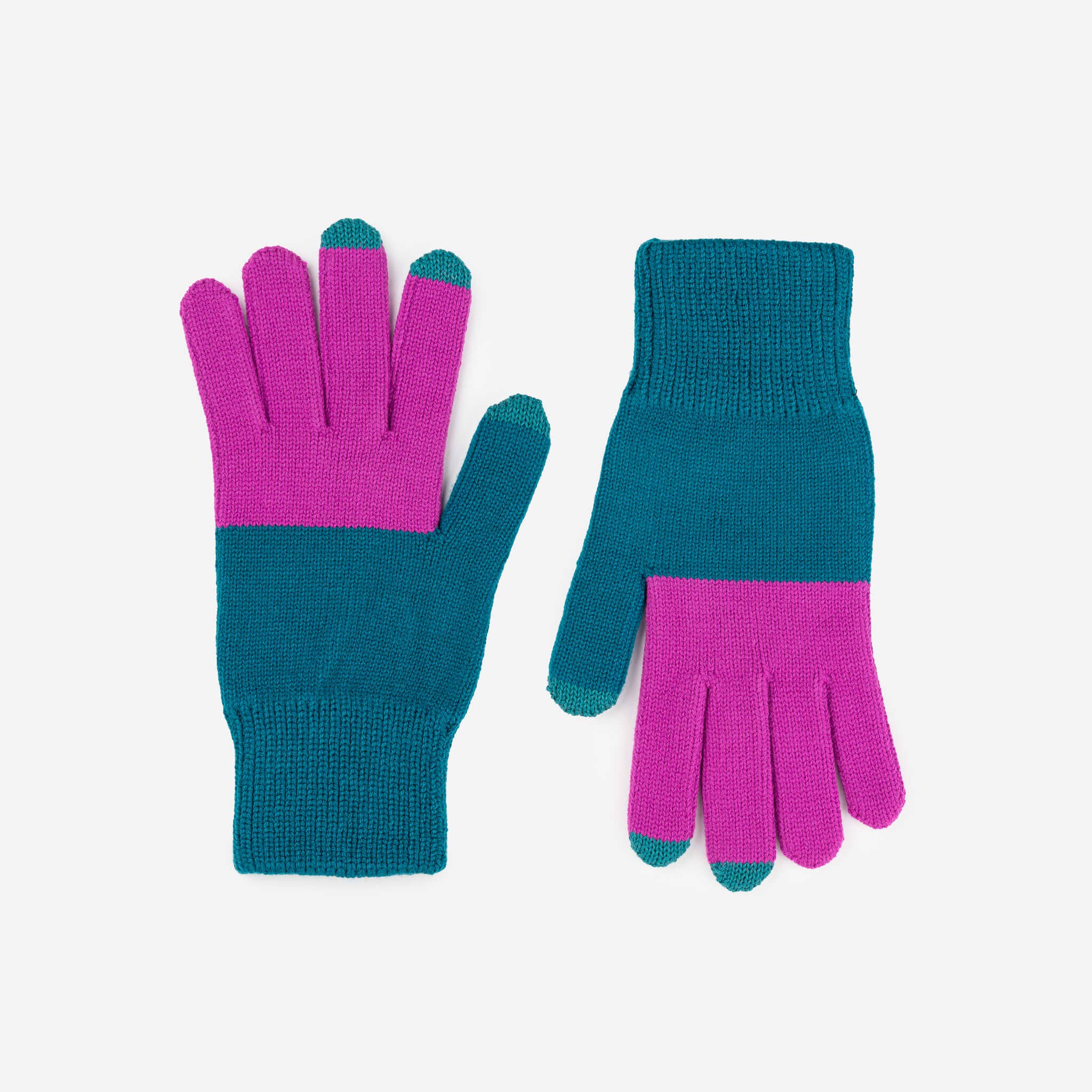 VERLOOP | knits - Wholesale Handschoenen - Dames - Kleurblok Brei Touchscreen Handschoenen30