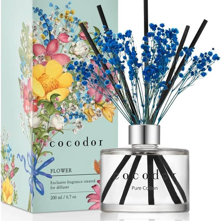 Difusor de flores Cocodor 200 ml (6,7 oz) con fragancia algodón puro para venta al por mayor de Cocodor Italy srl