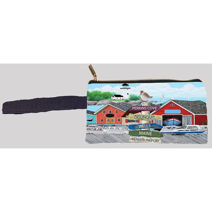 Muñequera con bolsa para móvil personalizada - Tela Outdoora para venta al por mayor de Taylor & Co. - The Taylor Collection