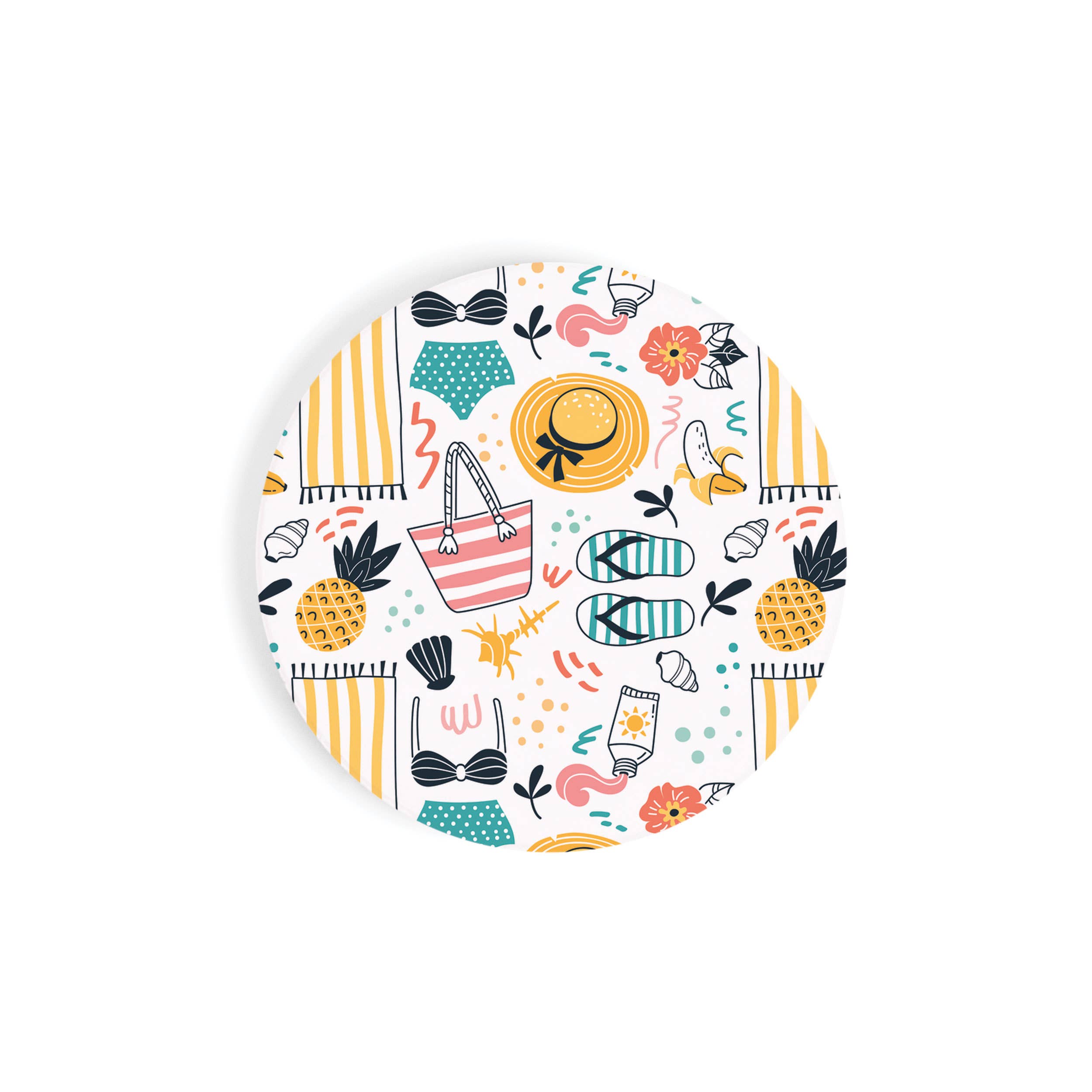 P. Graham Dunn - Wholesale Car Coaster - Unisex - Coastal Pattern Car Coaster CST06481