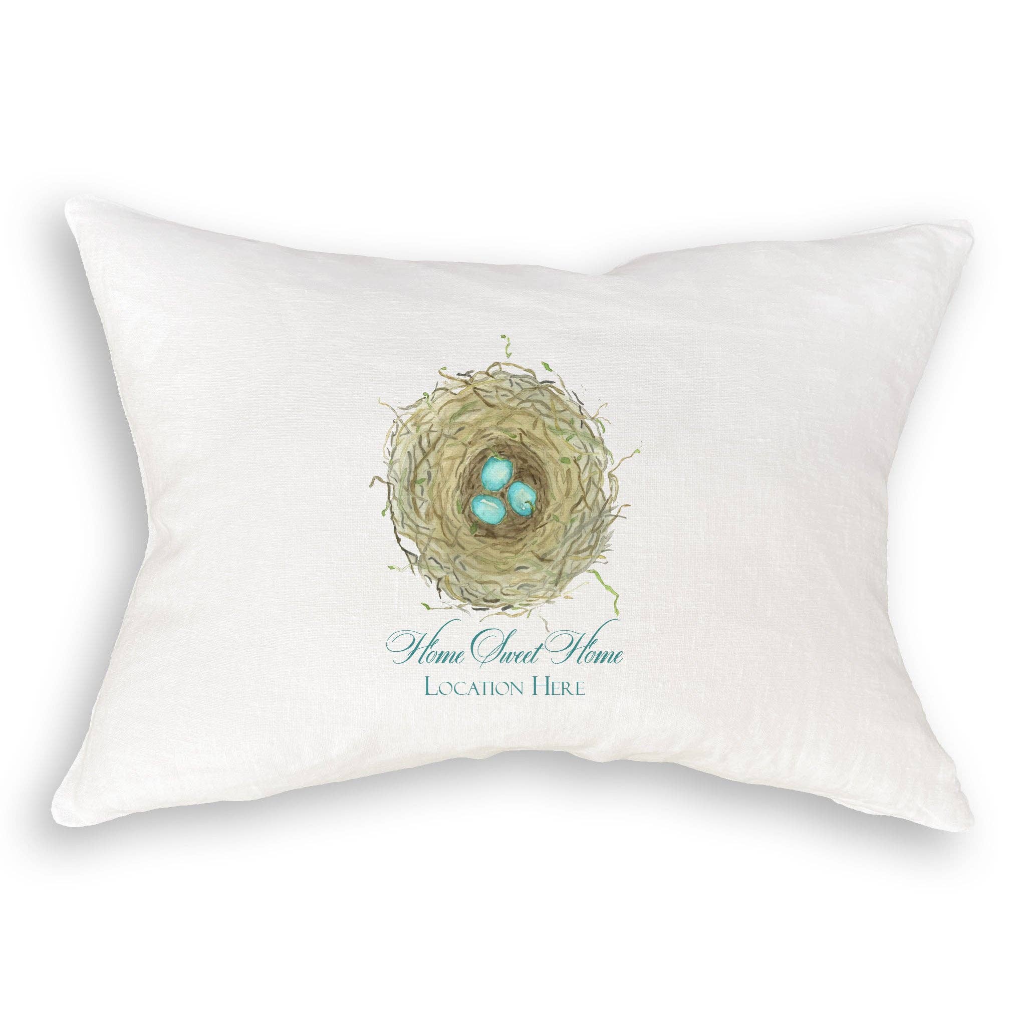 French Graffiti – Toalha de chá por atacado – Ninho com Ovos Azuis e Localização9