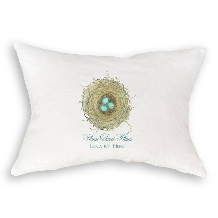 French Graffiti – Toalha de chá por atacado – Ninho com Ovos Azuis e Localização9