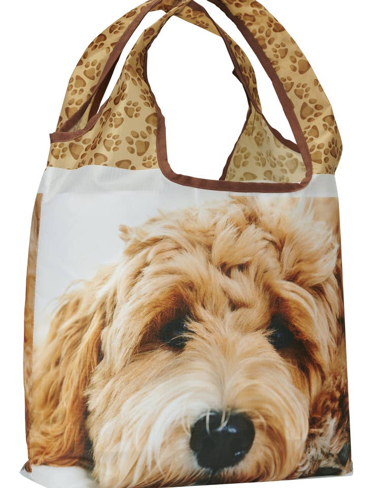 O-WITZ Reusable Shopping Bag - Dog Golden Doodle for wholesale by greatique
