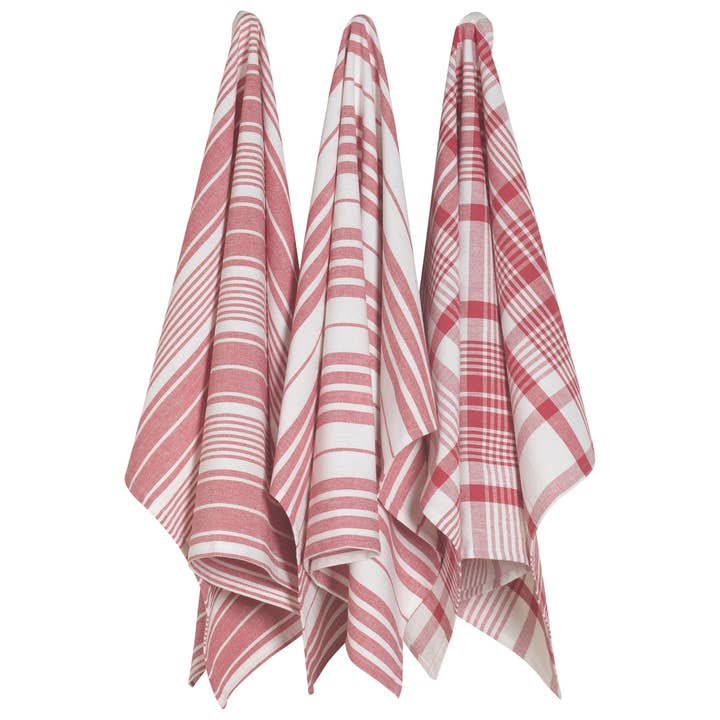 Red Jumbo Dishtowels Set of 3 for wholesale by Now Designs by Danica