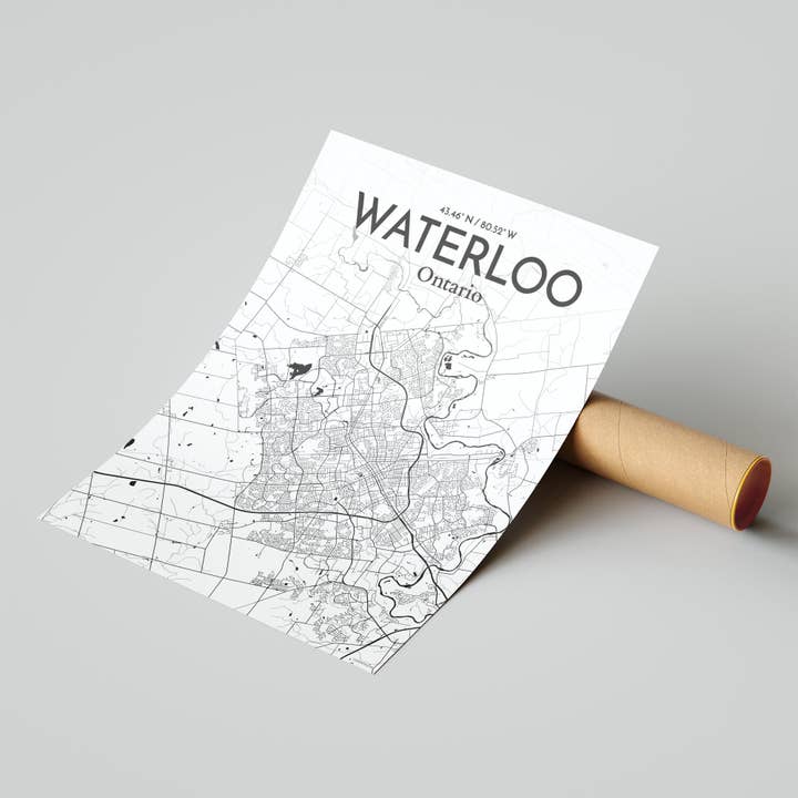 OurPoster.com - Wholesale Poster - Waterloo City Map Poster182