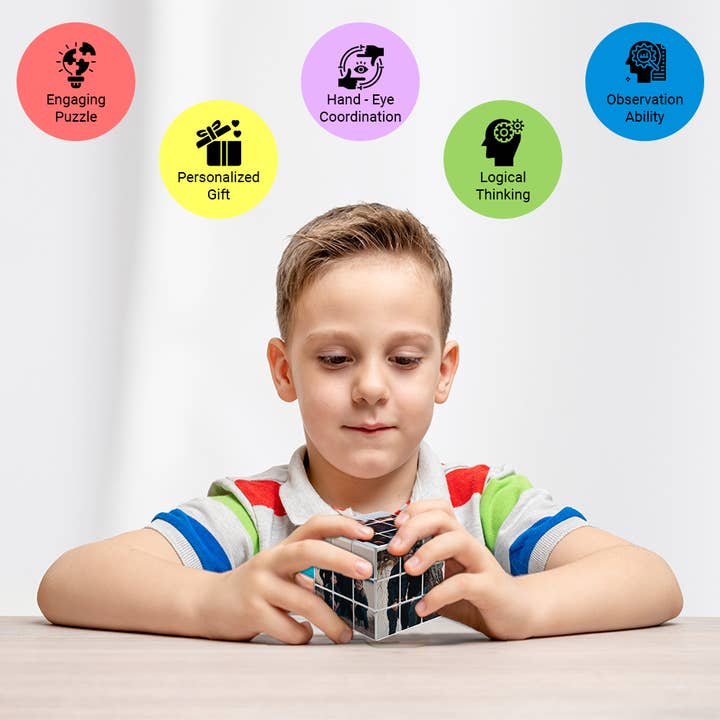 CanvasChamp – Engroshandel Puslespil - Voksen – CanvasChamp Personlig 3D Puslespil Rubik's Terning