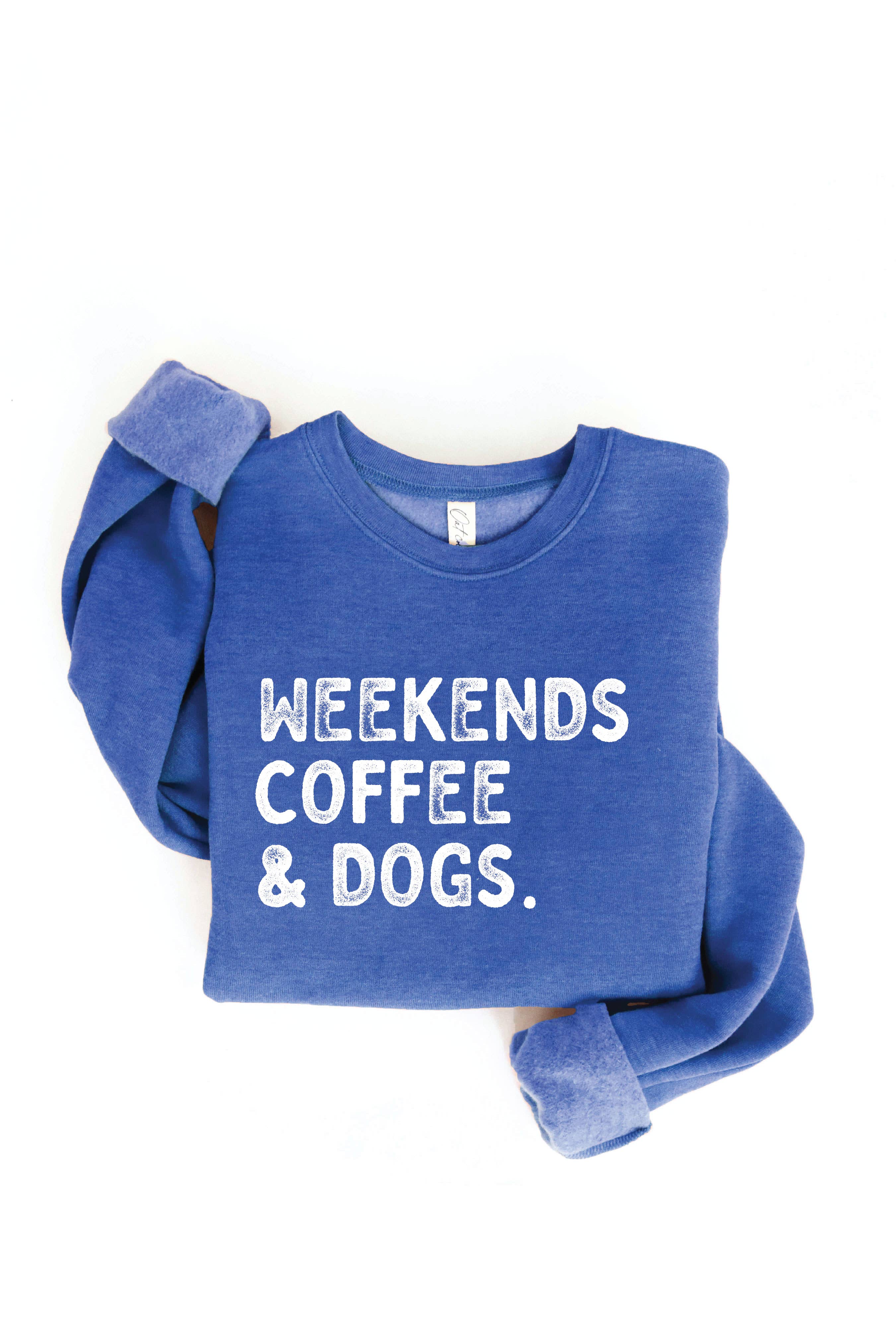 OAT COLLECTIVE - Venta al por mayor Sudadera estampada - Mujer - Sudadera estampada WEEKENDS COFFEE AND DOGS9