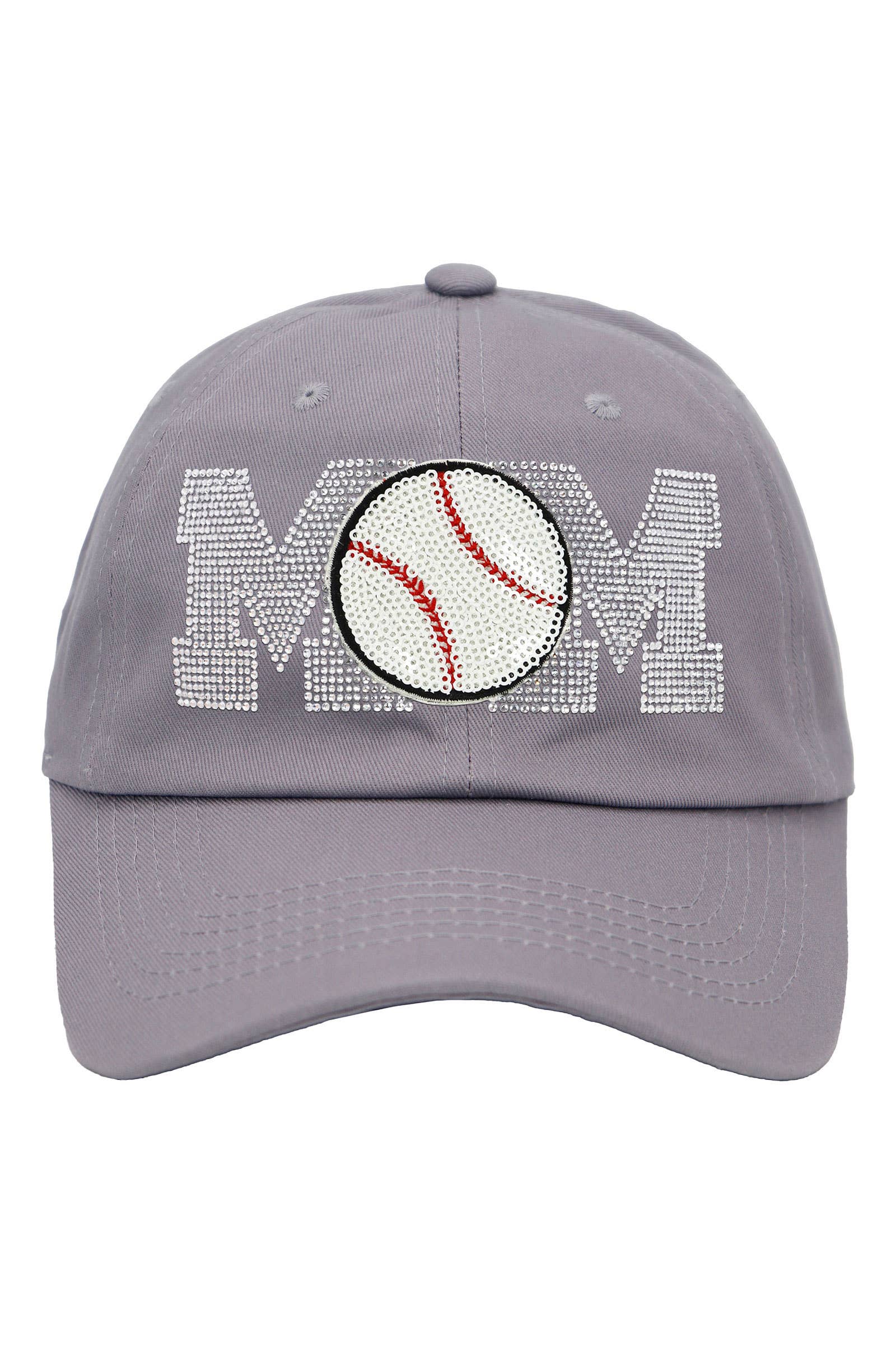 Cap Zone - Wholesale Baseball Cap - Women's - Baseball Mom Bling Rhinestone Cotton Polo Cap6