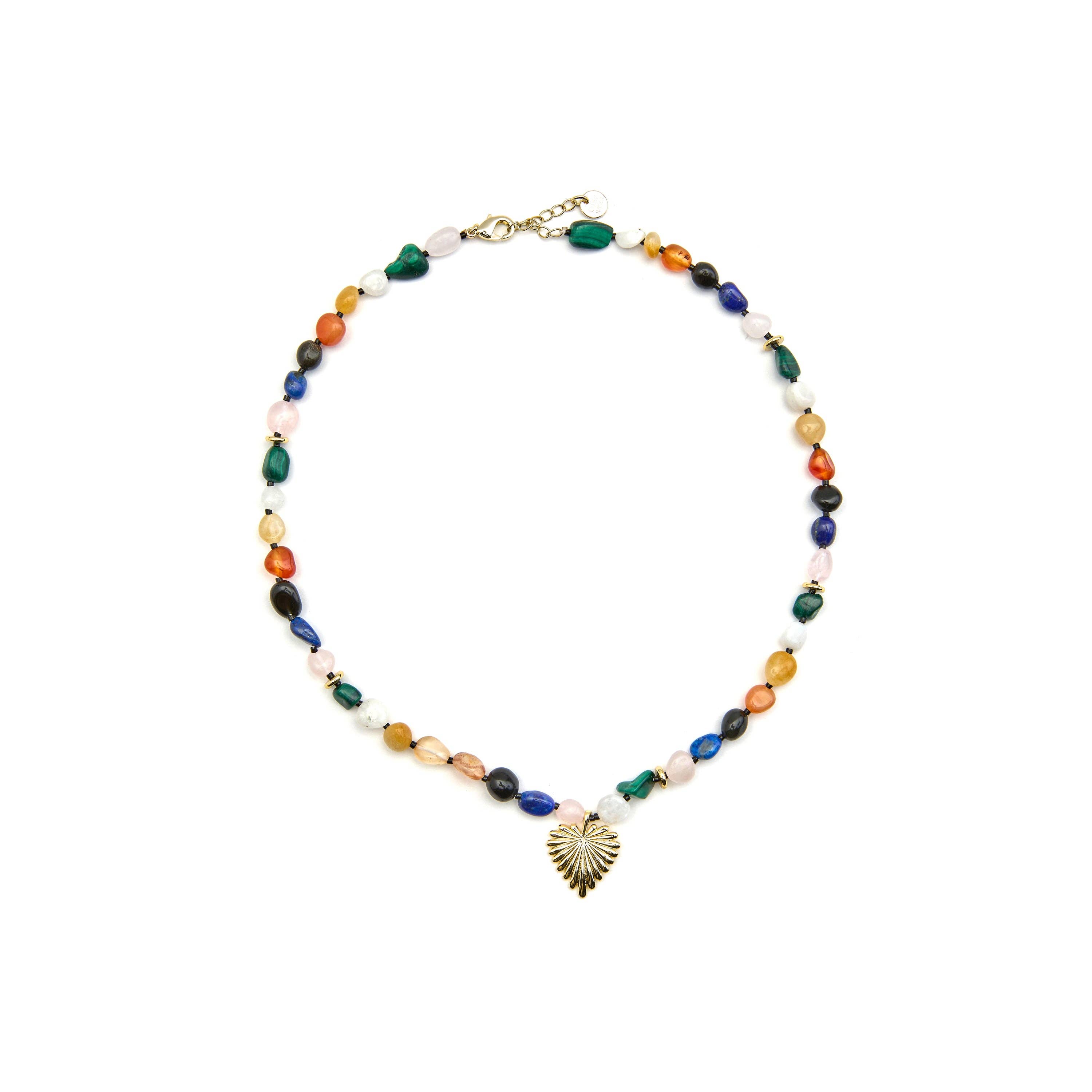Luxenter - Wholesale Choker/Collar - Collar con Multicolor Piedra Natural acabado oro 18k - Ilisen1