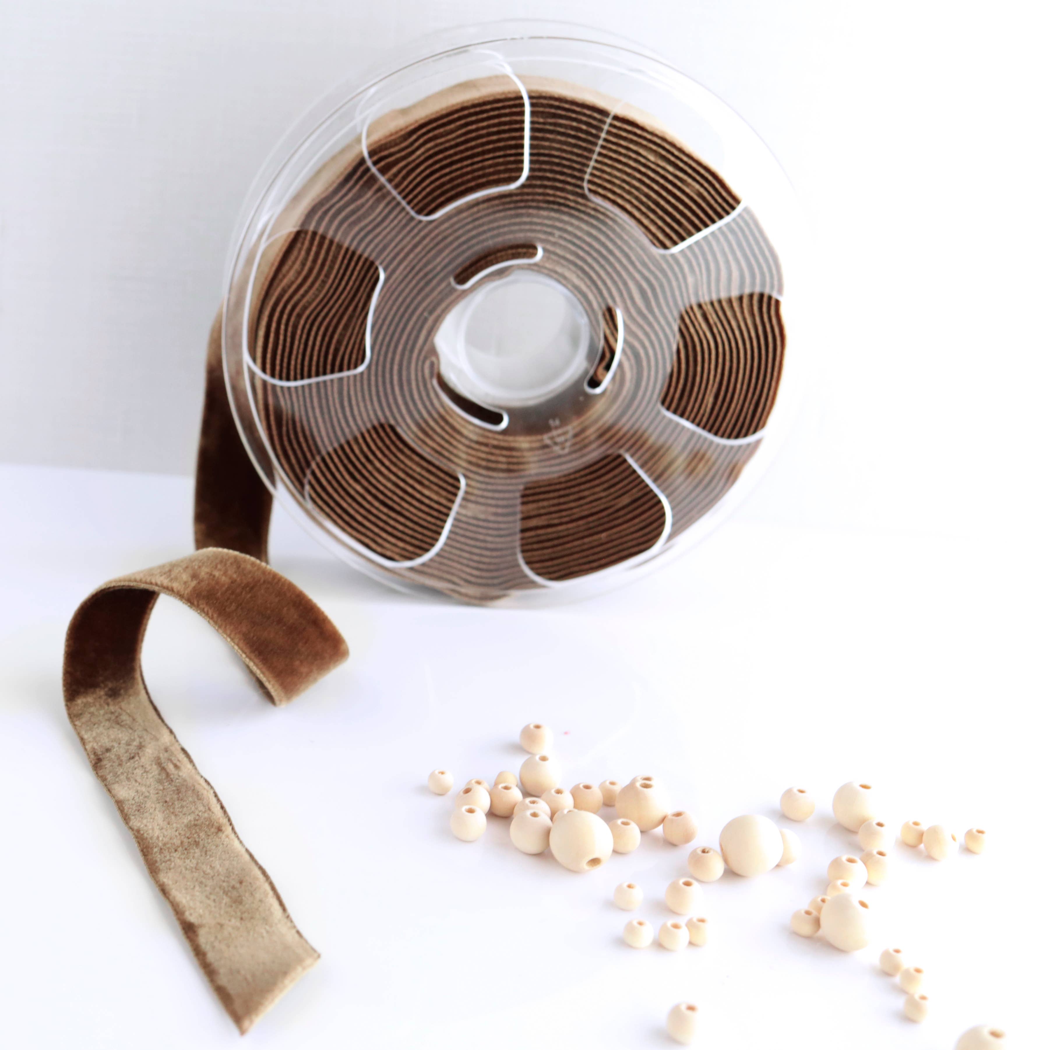 Such Good Supply - Wholesale Ribbon - Gift Wrapping - Mocha Brown Double Sided Velvet Ribbon2