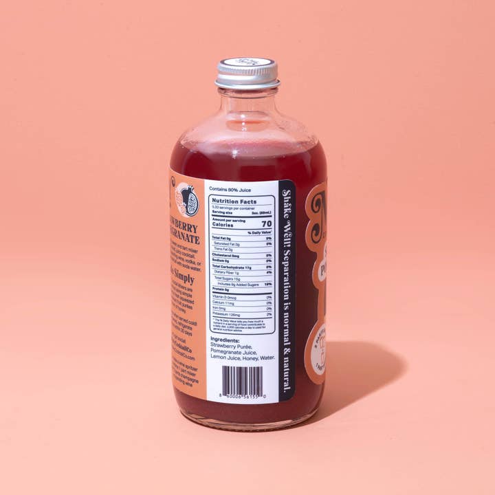 Mixly - Wholesale Cocktail Mix/Syrup - Strawberry Pomegranate Mixer