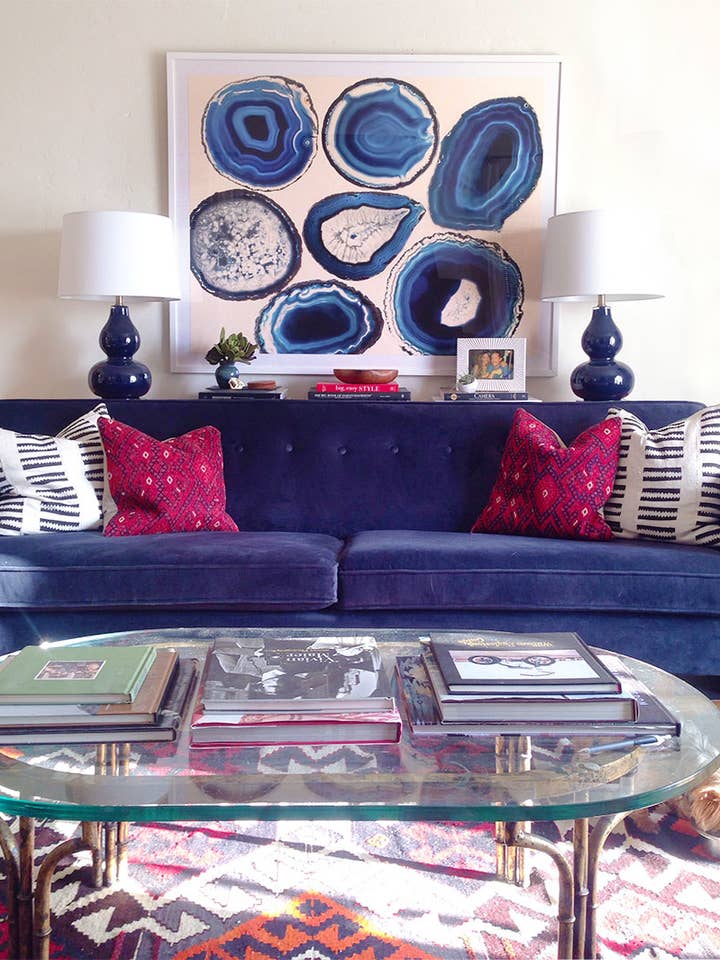 Stampa a fette di agata blu. per la vendita all'ingrosso da parte di Capricorn Press