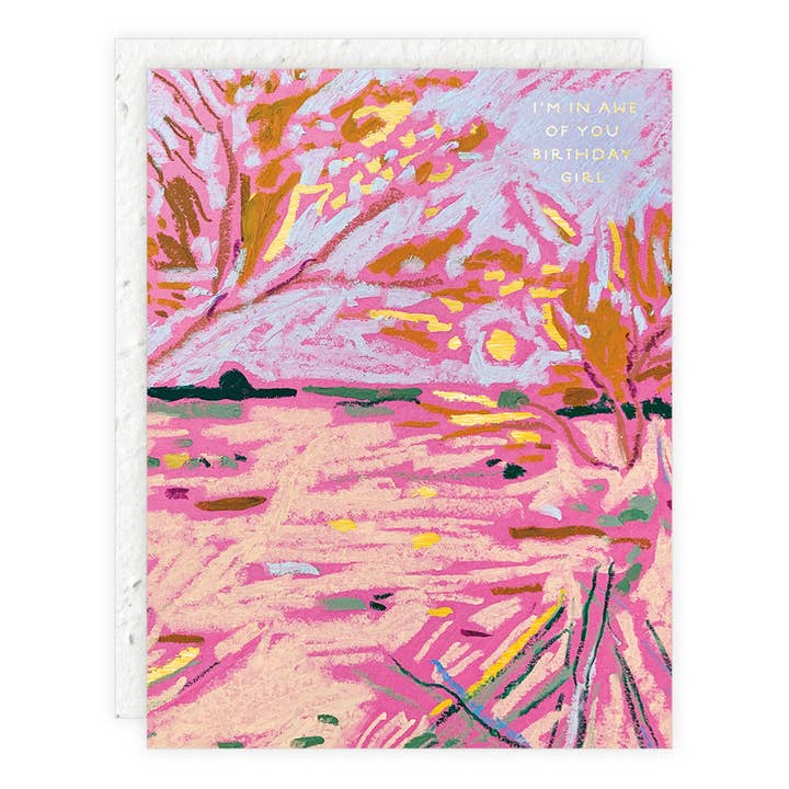 Seedlings - Wholesale Birthday Card - Electric Moonrise - Birthday Card