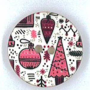 CHRISTMAS PRINT BUTTON MODEL 28 for wholesale by NEMARK