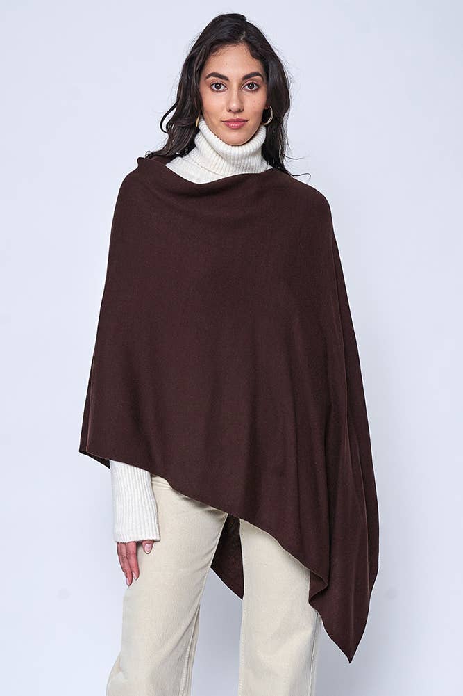 Hana - Wholesale Poncho - Women's - Solid Scarf Poncho33