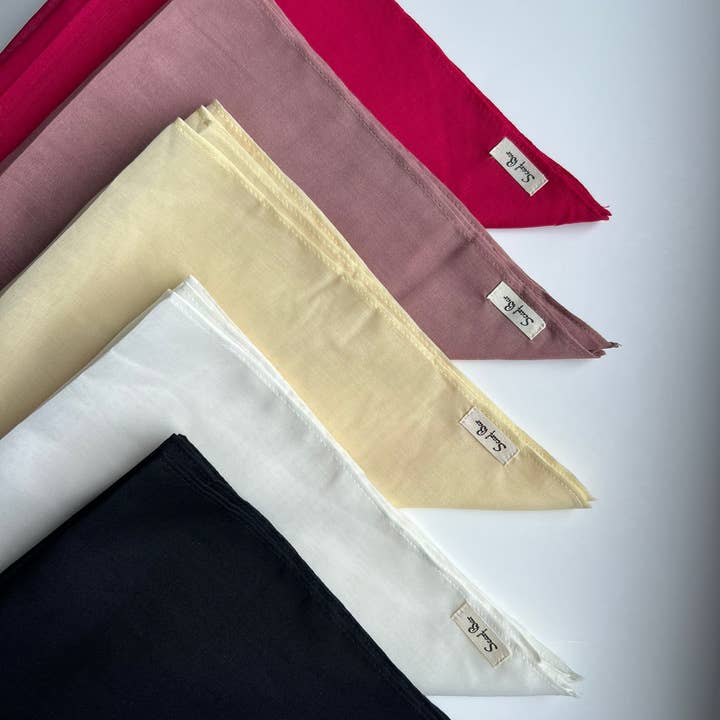 The Scarf Bar - Wholesale Bandana - Women's - Solid Cotton Viscose Bandanas