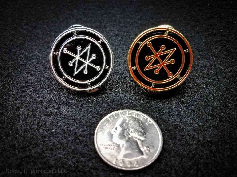 Goetic Impressions - Wholesale Lapel Pin/Button - Azazel Sigil Hard Enamel Pin6