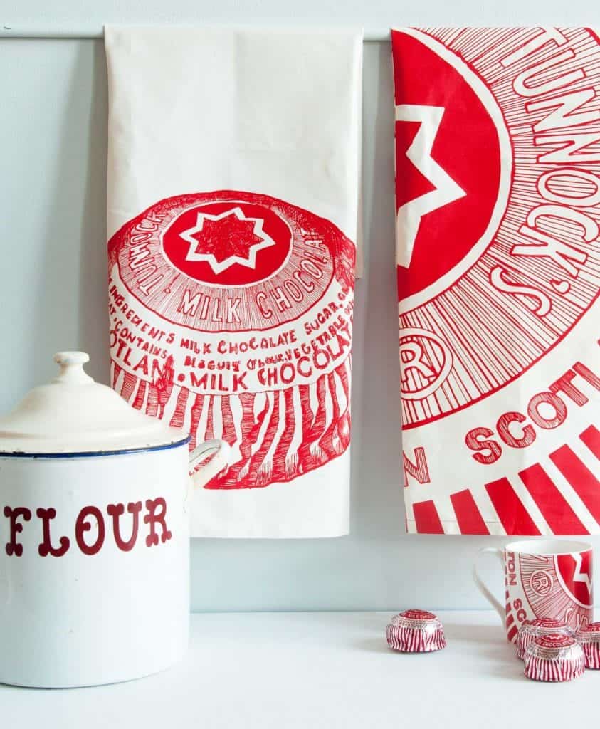 Gillian Kyle – wholesale Tea towel – Tunnock's Teacake Tea Towel2