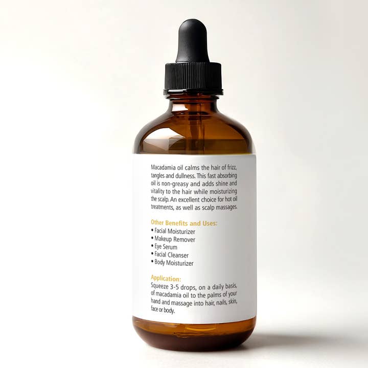 Renewalize - Wholesale Bath/body oil - Organic Macadamia Nut Oil Moisturizer for Dry Skin } 4 fl oz1