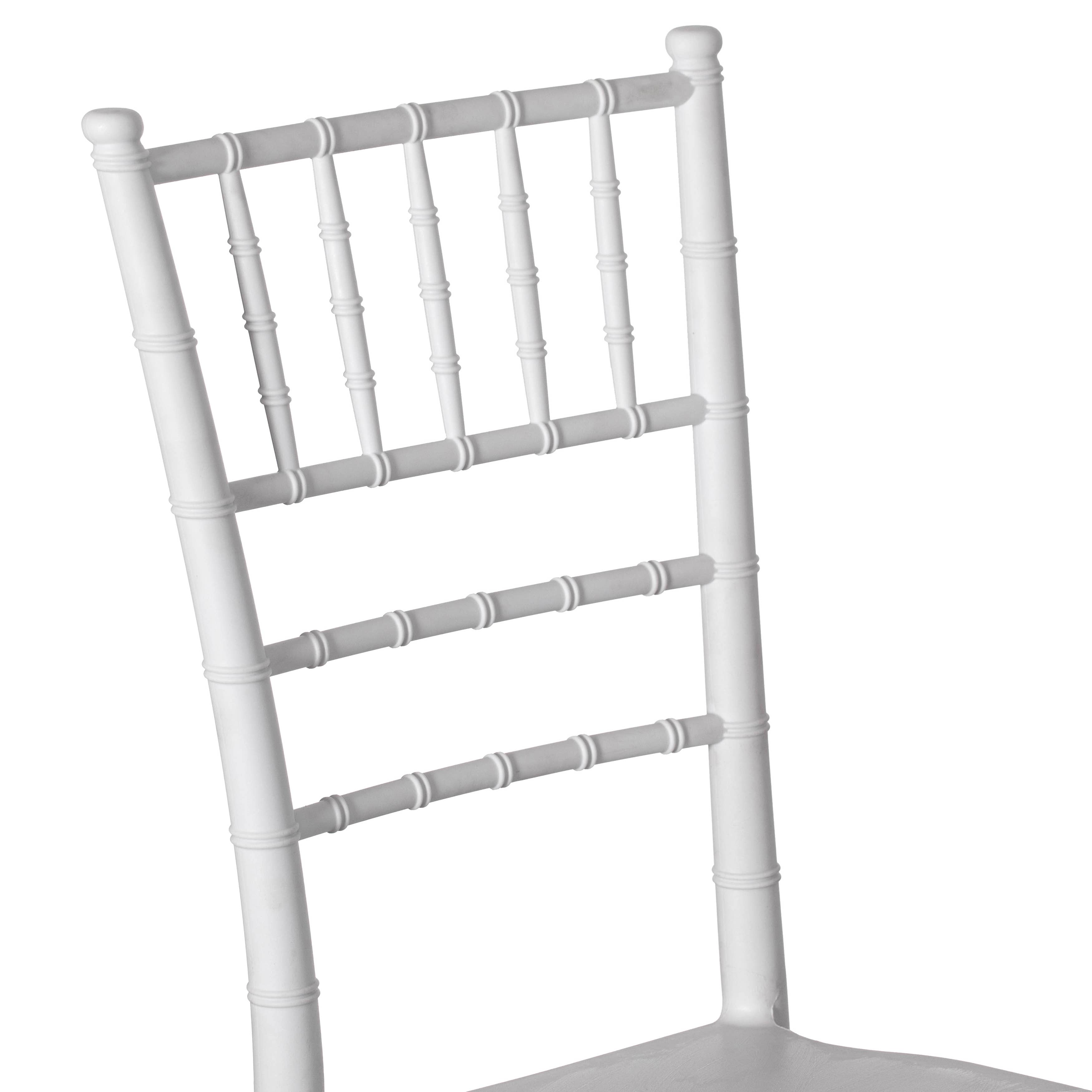 Quickway Imports - Vente Chaises - Chaise de salle à manger empilable Chiavari moderne blanche8