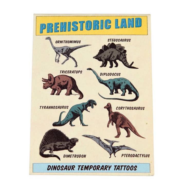 Bobangles - Wholesale Temporary Tattoo - Kids - Rex London Temporary Tattoos - Prehistoric