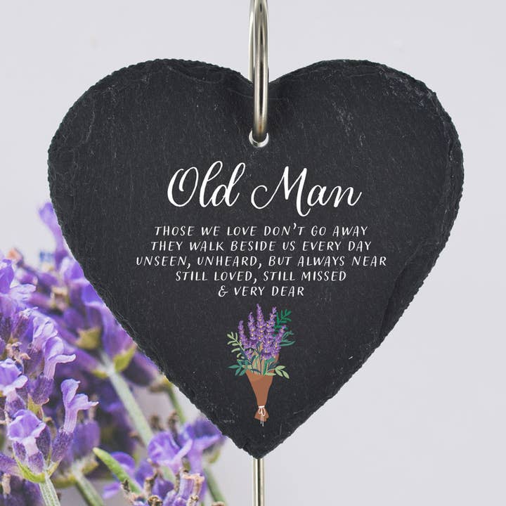 P3218-27 - Old Man Those We Love Don?T Go Lavender Memorial for wholesale by Vivid Squid Wholesale