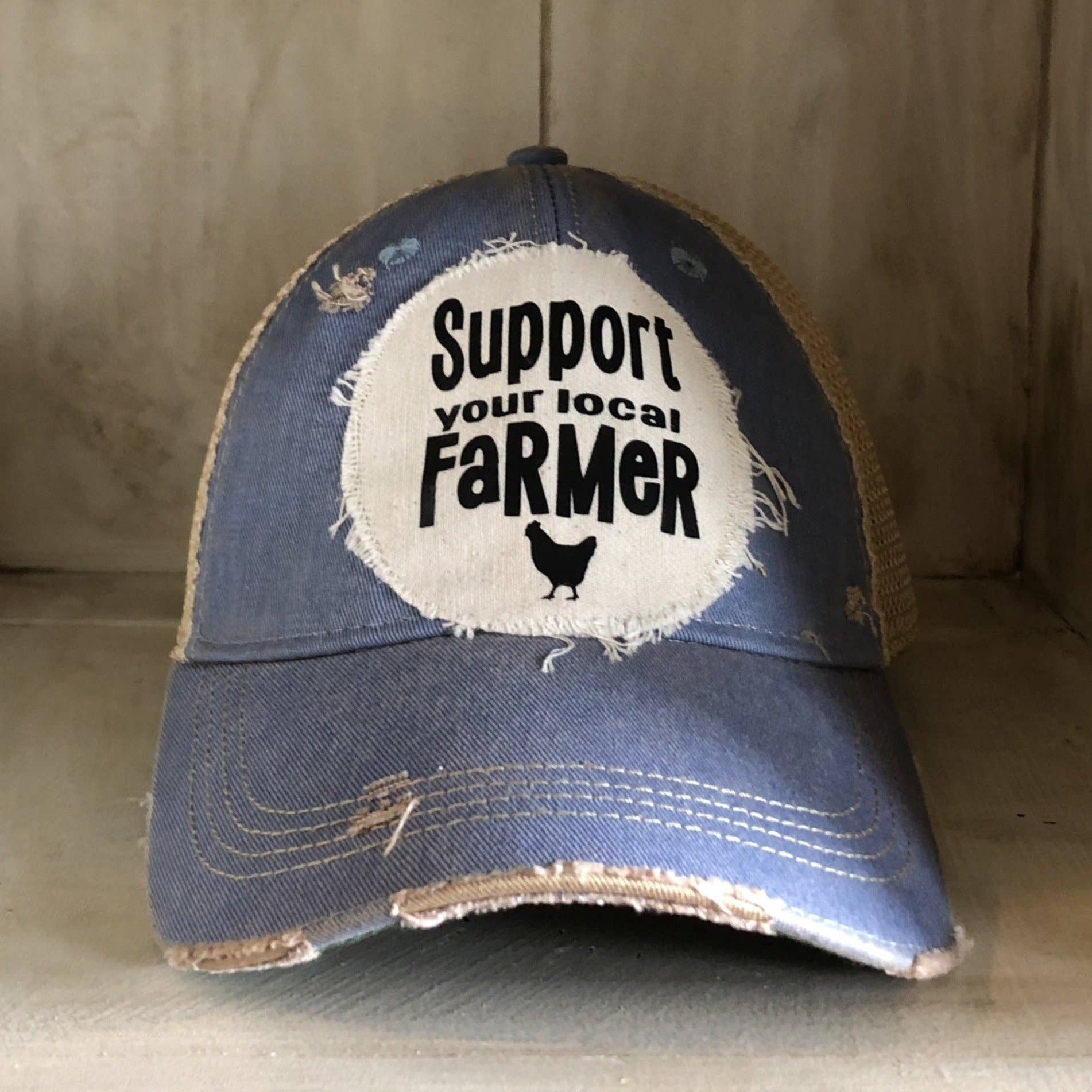 BohoGroove - Wholesale Trucker Hat - Women's - Support Your Local Farmers Hat15