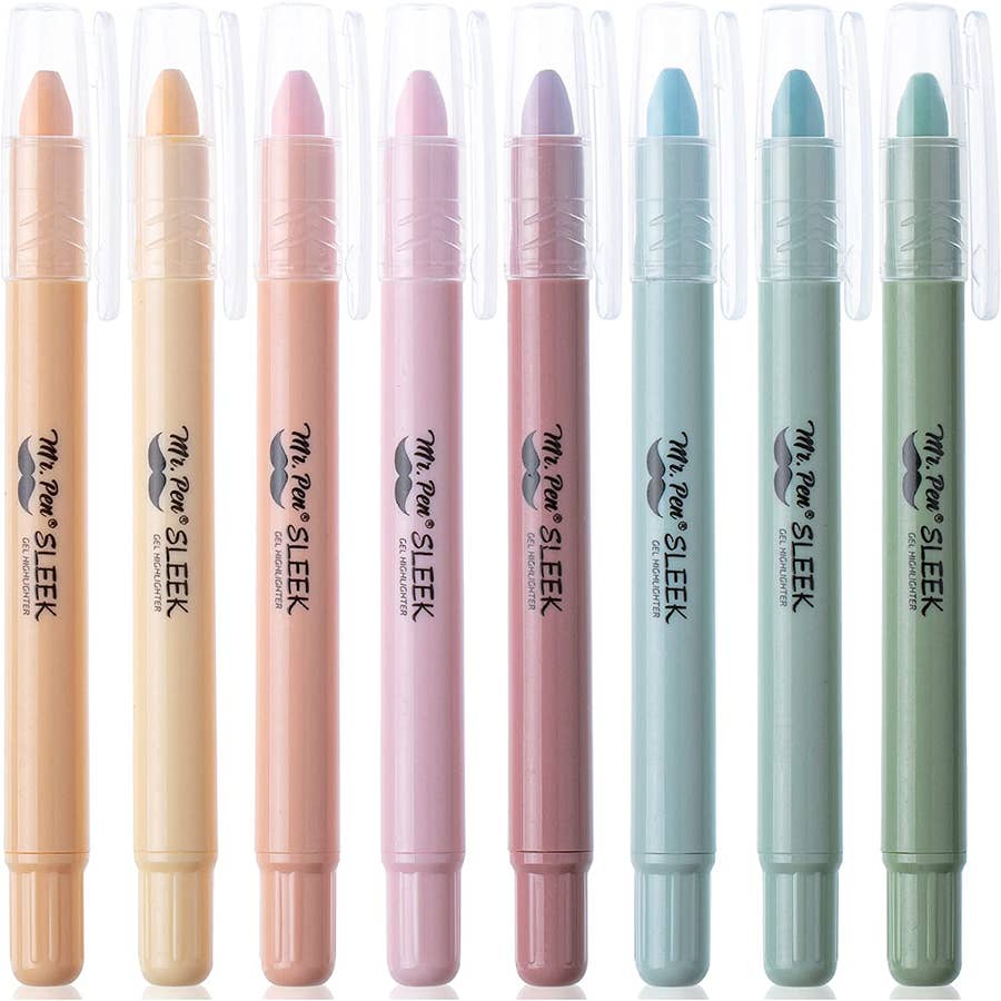 Cream Colors Dual Tip Bible Highlighters and Pens No Bleed, Cute  Highlighters With Chisel Tip and Bullet Tip, 12 Pack Quick Dry Highlighters  Set