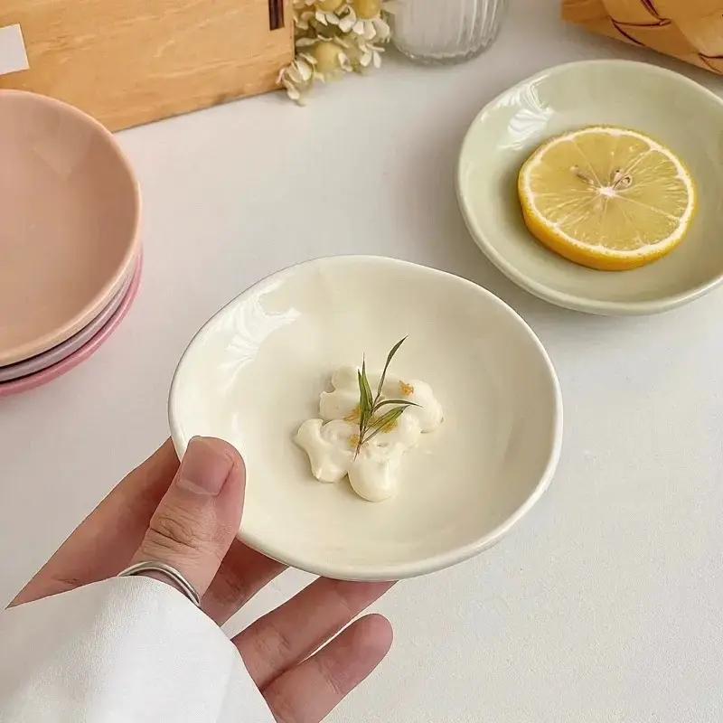 Otterware - Wholesale Condiment/Dip Bowl - Hand-Pinched Pastel Ceramic Irregular Dipping Dishes10