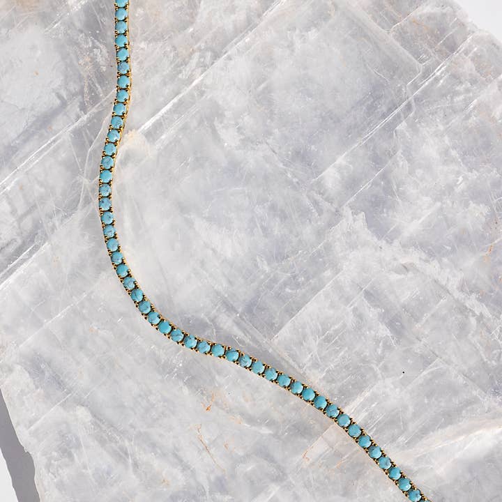 Native Gem - Wholesale Tennis Bracelet - TENNIS BRACELET- TURQUOISE 1