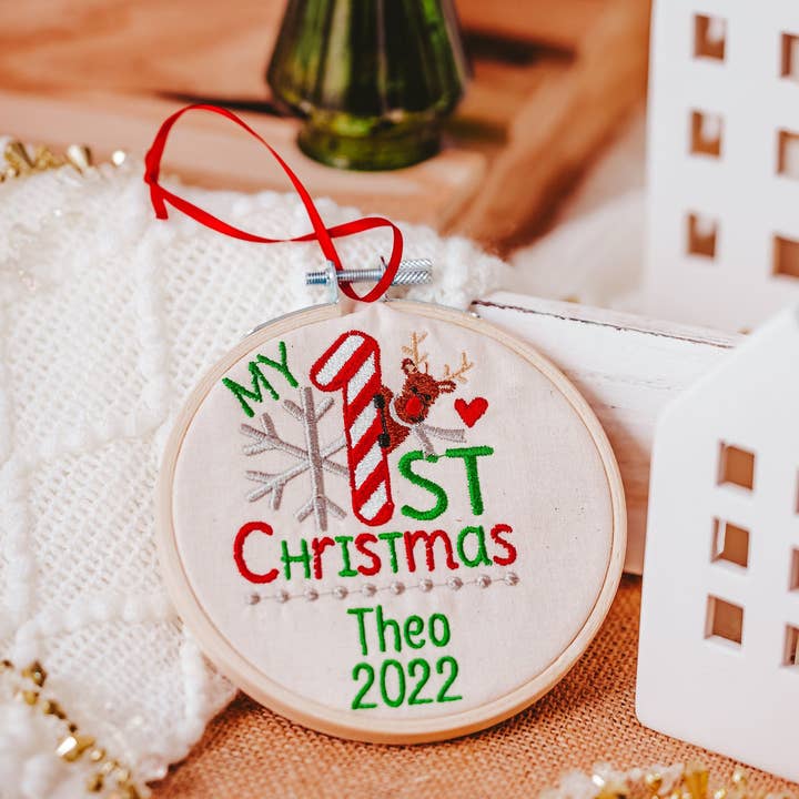 Baby First Christmas Ornament for wholesale by Sewing From The Hart