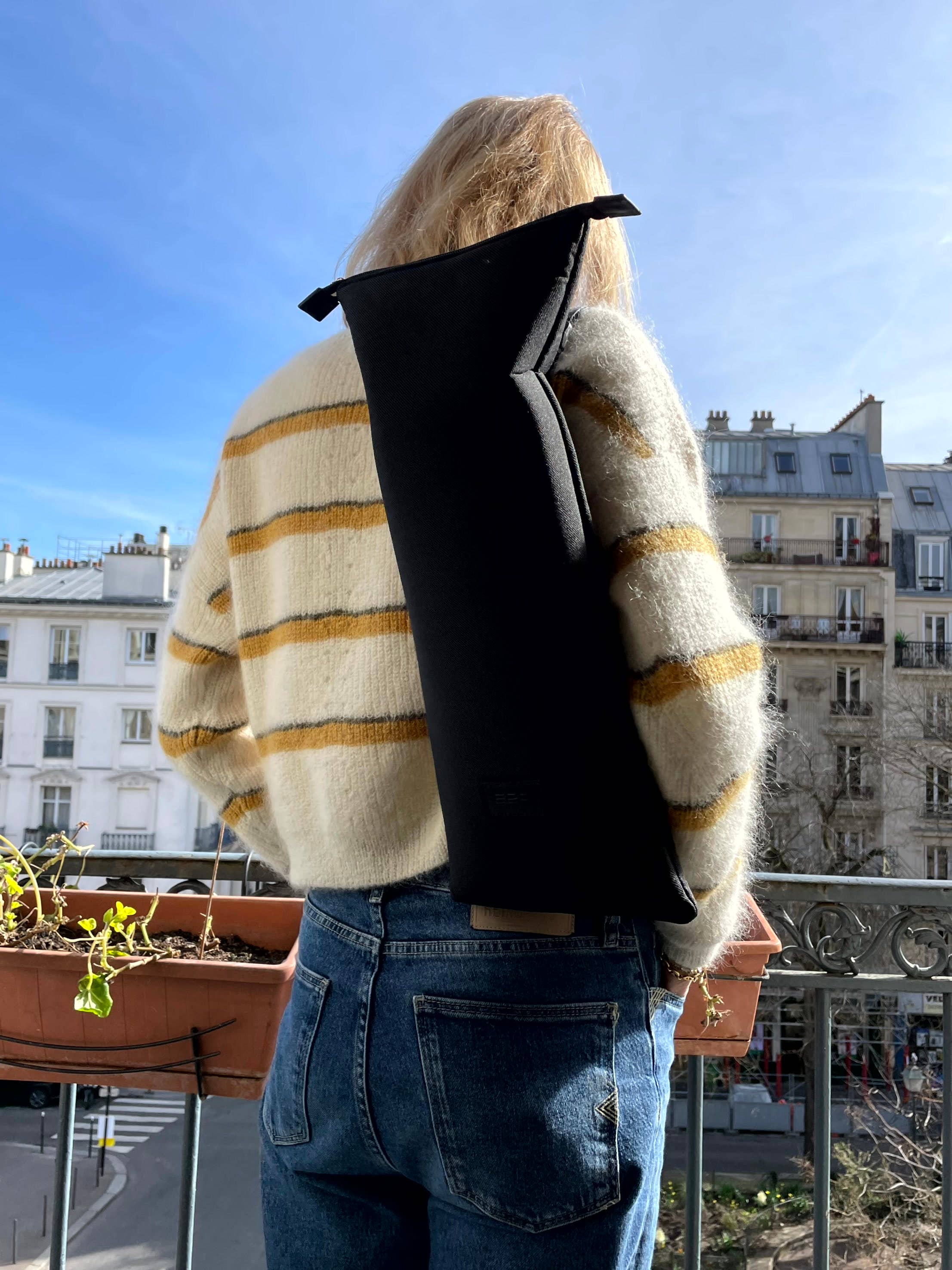 E2R PARIS - Wholesale Biking Accessories - Electric bike battery bag in upcycled fabric2